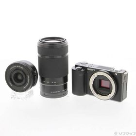 〔中古〕SONY(ソニー) 〔展示品〕 VLOGCAM ZV-E10Y ダブルズームレンズキット ブラック〔198-ud〕