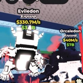 エビルドン😈330.7Mとオルカレドン🦈 40M セット割引 | ロブロックス(ROBLOX)のアカウントデータ、RMTの販売・買取一覧