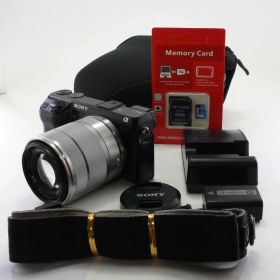 【中古】SONY ミラーレス一眼カメラ α NEX-7 ズームレンズキット ブラック NEX-7K
