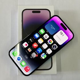 【中古良品】国内版SIMフリー iPhone14 Pro 128GB ディープパープル MQ0F3J/A【四丁目店】
