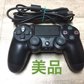 ★美品即決★PS4 SONY純正品 コントローラー デュアルショック4 後期型 ケーブル付 ブラック★