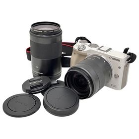 Canon EOS M3 ミラーレス カメラ レンズ 18‐55mm 55-200mm ダブルズームキット 中古 Z10613970
