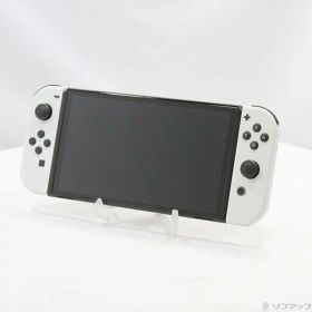 【中古】Nintendo(任天堂) Nintendo Switch 有機ELモデル Joy-Con(L)／(R) ホワイト 【295-ud】