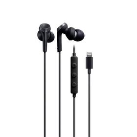 オーディオテクニカ ATH-CKS330Li BK イヤホン 有線 1.2m Lightning マイク付き iphone 重低音 ブラ