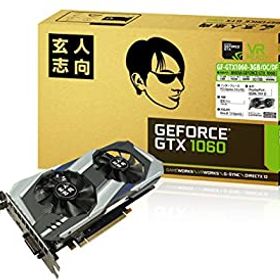 【中古】「未使用品」玄人志向 ビデオカードGEFORCE GTX 1060搭載 GF-GTX1060-3GB/OC/DF