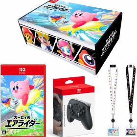 【オリジナルデザインBOX入り】カービィのエアライダー -Switch2 ＆ 【任天堂純正品】Nintendo Switch 2 Proコントローラー & 特典 オリジナルネックストラップ(IDカードホルダー付き) 同梱 クリスマスプレゼントお買い得セット ギフトセット