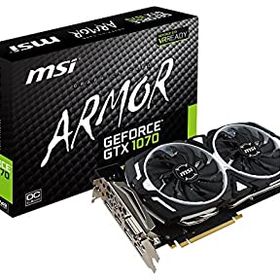 【中古】【未使用】MSI GeForce GTX 1070 ARMOR 8G OC グラフィックスボード VD6083