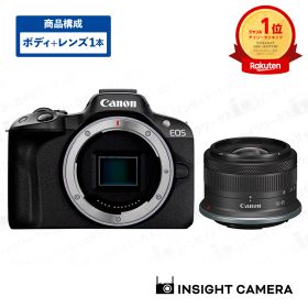 キヤノン EOS R50 ボディ ブラック + 標準ズームレンズセット RF-S18-45mm F4.5-6.3 IS STM APS-C イオス ミラーレス一眼カメラ 軽量モデル コンパクト 自撮り Canon（出荷後転送不可）