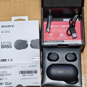 動作品★9h再生/イヤホンはZ55バッテリー（新品）交換済 SONY WF-XB700完全ワイヤレスイヤホン 色:黒 予備イヤピース未開封