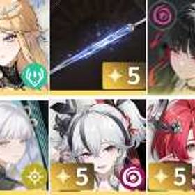 小愛 🌙初期垢🌙カルテジア+定めを覆す荊冠+千咲(ちさ)+今汐（こんし）+ツバキ+シャコ | 鳴潮(Wuthering Waves)のアカウントデータ、RMTの販売・買取一覧