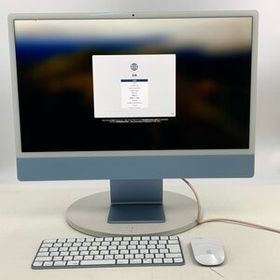 動作確認済み iMac Retina 4.5K 24インチ (Mid 2021) Apple M1 8コア/7コアGPU/8GB/SSD 256GB ブルー MJV93J/A