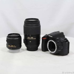 〔中古〕Nikon(ニコン) NIKON D5500 ダブルズームキット ブラック〔196-ud〕