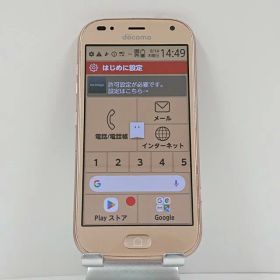 らくらくスマートフォン me F-01L ドコモ ゴールド 送料無料 本体 c13928 【中古】