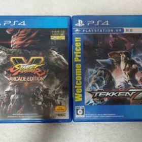 [PS4] Tekken 7 + Street Fighter V - 鉄拳7 + ストリートファイター5 ゲームソフト2本セット