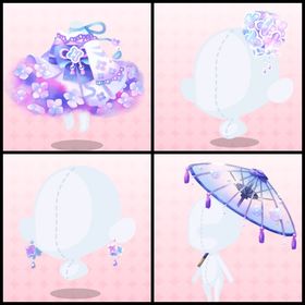 雨露の紫陽花乙女 4点セット | ポケコロツイン(ポケツイ)のアカウントデータ、RMTの販売・買取一覧