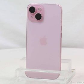 〔中古〕Apple(アップル) iPhone15 128GB ピンク MTMJ3J／A SIMフリー〔377-ud〕