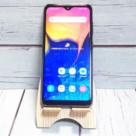 au Galaxy A20 SCV46 Black 本体 白ロム SIMロック解除済み SIMフリー C473804