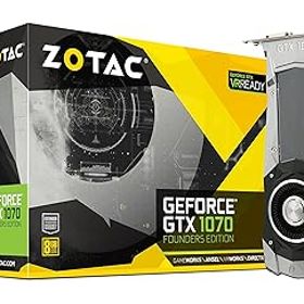 【中古】ZOTAC GeForce GTX1070 Founder edition グラフィックスボード VD6054 ZTGTX1070-8GD5XFE001