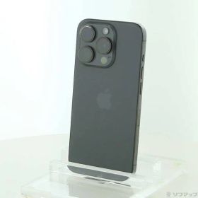 〔中古品〕 iPhone15 Pro 128GB ブラックチタニウム MTU73J／A SIMフリー【269】