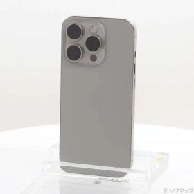 〔中古品〕 iPhone15 Pro 128GB ナチュラルチタニウム MTU93J／A SIMフリー【368】