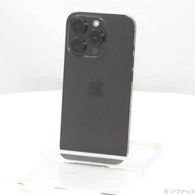 〔中古品〕 iPhone15 Pro 256GB ブラックチタニウム MTUC3J／A SIMフリー【349】