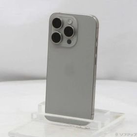 〔中古品〕 iPhone15 Pro 128GB ナチュラルチタニウム MTU93J／A SIMフリー【377】