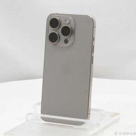 〔中古品〕 iPhone15 Pro 128GB ナチュラルチタニウム MTU93J／A SIMフリー【258】