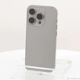 〔中古品〕 iPhone15 Pro 128GB ナチュラルチタニウム MTU93J／A SIMフリー【196】