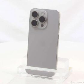 〔中古品〕 iPhone15 Pro 128GB ナチュラルチタニウム MTU93J／A SIMフリー【344】