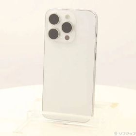 〔中古品〕 iPhone15 Pro 128GB ホワイトチタニウム MTU83J／A SIMフリー【258】
