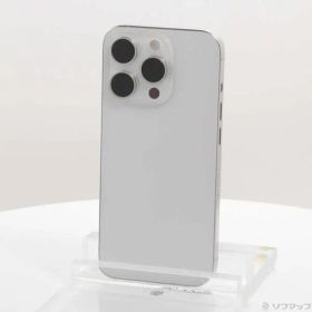 〔中古品〕 iPhone15 Pro 128GB ホワイトチタニウム MTU83J／A SIMフリー【196】
