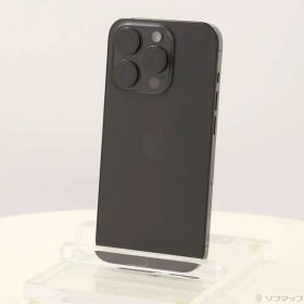 〔中古品〕 iPhone15 Pro 128GB ブラックチタニウム MTU73J／A SIMフリー【295】