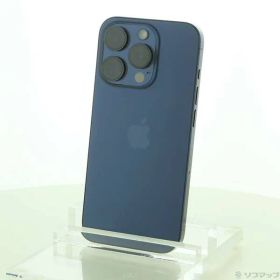 〔中古品〕 iPhone15 Pro 128GB ブルーチタニウム MTUA3J／A SIMフリー【348】