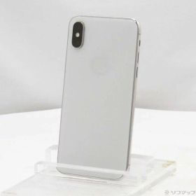 【中古】Apple(アップル) iPhoneXS 64GB シルバー MTAX2J／A SoftBank 【344-ud】