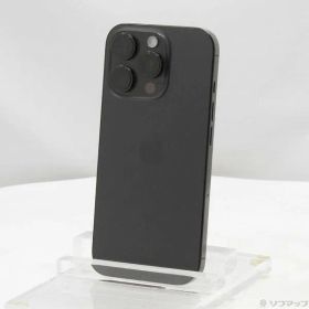〔中古品〕 iPhone16 Pro 128GB ブラックチタニウム MYMV3J／A SIMフリー【269】