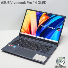 Asus Vivobook Pro 14 OLED、Ryzen 9 5900HX、16 GBメモリ、OLED 2K 90Hz、整備番号AS0604