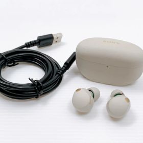 ソニー ワイヤレスノイズキャンセリングイヤホン WF-1000XM5 プラチナシルバー 動作確認済み