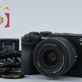 【中古】SONY ソニー α7C II ILCE-7CM2L ズームレンズキット ブラック シャッター回数僅少