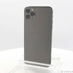 〔中古品〕 iPhone11 Pro Max 64GB スペースグレイ MWHD2J／A SoftBank【262】