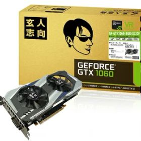 【中古】（新古品・未使用品） 玄人志向 ビデオカードGEFORCE GTX 1060搭載 GF-GTX1060-3GB/OC/DF