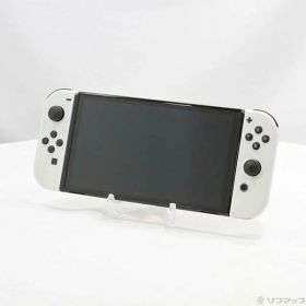 【中古】Nintendo(任天堂) Nintendo Switch 有機ELモデル Joy-Con(L)／(R) ホワイト 【377-ud】