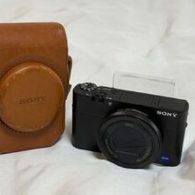 SONY Cyber-shot DSC-RX100M5 & ブラウン純正レザーケース付 1型センサー F1.8-2.8 高級 コンデジ デジタルカメラ レトロ ヴィンテージ