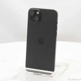 〔中古品〕 iPhone15 Plus 128GB ブラック MU083J／A SIMフリー【377】