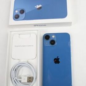 ●iPhone 13 mini 256GB ブルー MLJN3J/A Apple版SIMフリー（ユーズド美品)