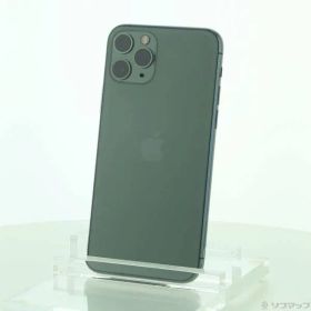 〔中古品〕 iPhone11 Pro 64GB ミッドナイトグリーン NWC62J／A SIMフリー【297】