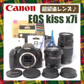 キヤノン(Canon)のCanon EOS Kiss x7i❤ダブルレンズ 望遠 スポーツに 一眼レフ(デジタル一眼)