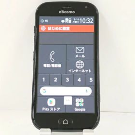 らくらくスマートフォン me F-01L ドコモ ブラック 送料無料 本体 c13959 【中古】