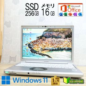 ★美品 高性能10世代4コアi5！M.2 NVMeSSD256GB メモリ16GB★CF-SV9 Core i5-10310U Webカメラ TypeC Win11 MS Office2019 H&B★P88399