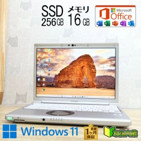 ★美品 高性能10世代4コアi5！M.2 NVMeSSD256GB メモリ16GB★CF-SV9 Core i5-10310U Webカメラ TypeC Win11 MS Office2019 H&B★P93752