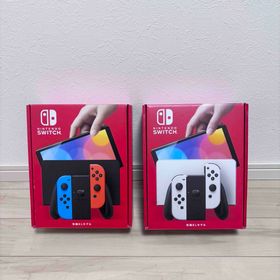 ニンテンドースイッチ(Nintendo Switch)の【未使用】2台セット 有機EL Nintendo Switch スイッチ 本体(家庭用ゲーム機本体)